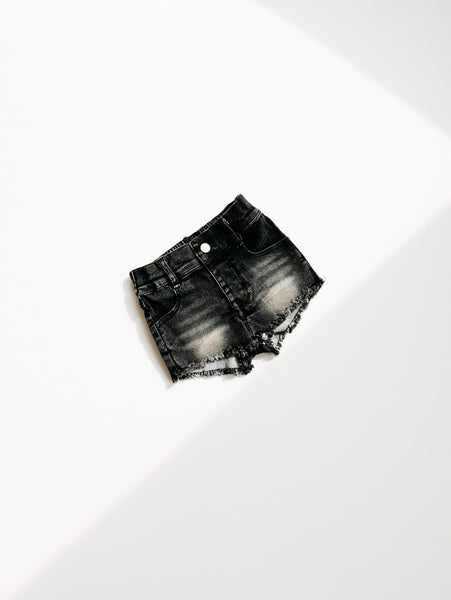 Fine Quality Black Denim Shorts – MummaGoose